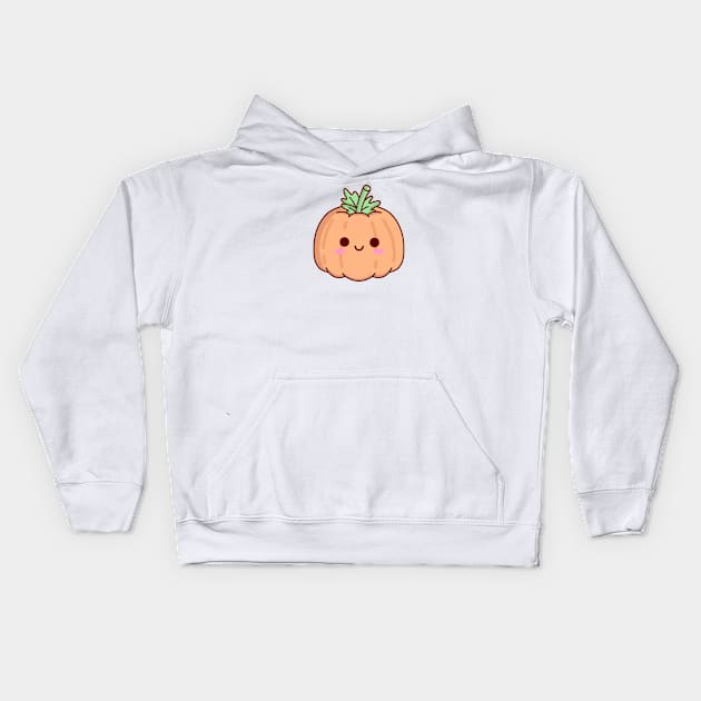 Kawaii Autumn Squash Kids Hoodie by ArtsyDecals